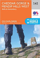 OS Explorer Map (141) Cheddar Gorge and Mendip Hills West